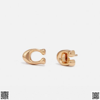 美國代購正品 Coach Logo 耳釘