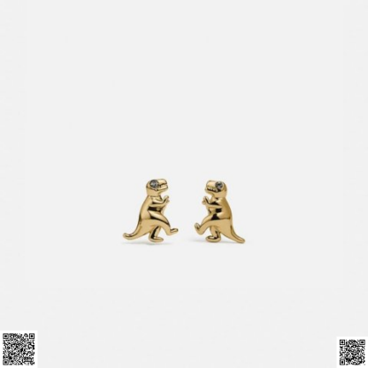 美國代購正品 Coach Rexy 恐龍耳釘