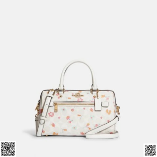 美國代購正品 Coach Rowan印花圓筒包
