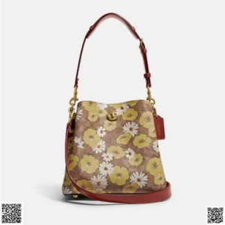 美國代購正品 Coach Willow 花朵水桶包