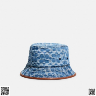 美國代購正品 Coach 丹寜老花漁夫帽