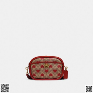 美國代購正品 Coach 愛心相機包