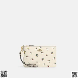 美國代購正品 Coach 碎花腕帶手拿包