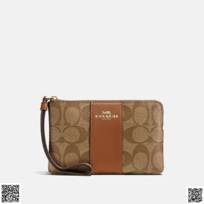 美國代購正品 Coach 老花拉鏈手拿包