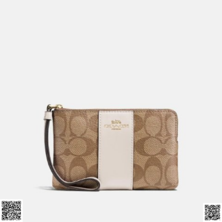 美國代購正品 Coach 老花拉鏈手拿包