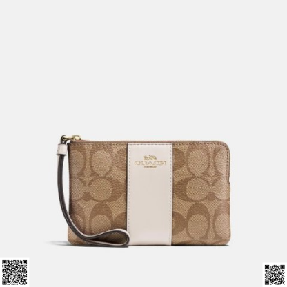 美國代購正品 Coach 老花拉鏈手拿包