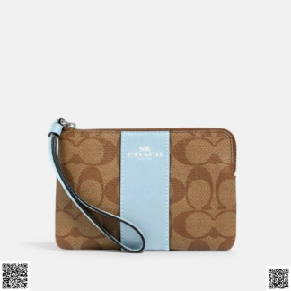 美國代購正品 Coach 老花拉鏈手拿包
