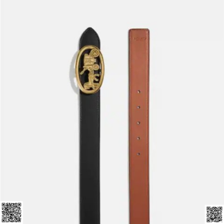 美國代購正品 Coach 馬車扣腰帶 32 Mm