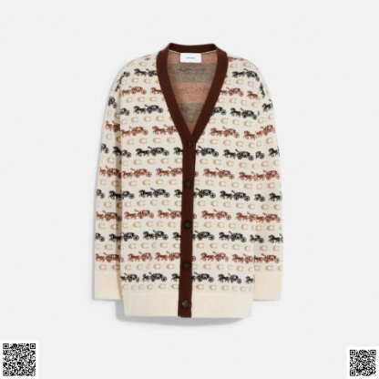 美國代購正品 Coach 馬車羊毛開衫