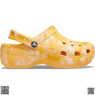 美國代購正品 Crocs 印花厚底洞洞鞋