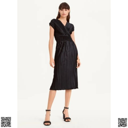 美國代購正品 DKNY 壓褶長裙
