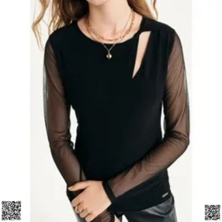 美國代購正品 DKNY 挖肩透視上衣