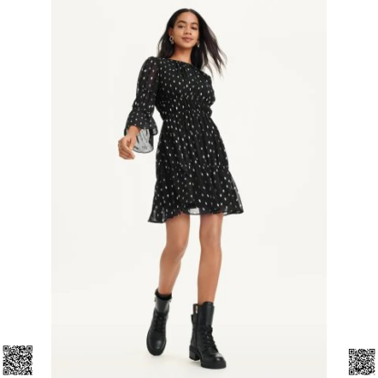 美國代購正品 DKNY 波點短裙