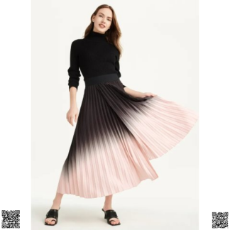 美國代購正品 DKNY 漸變百褶裙