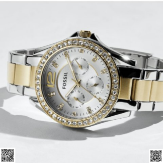 美國代購正品 Fossil 水晶腕錶