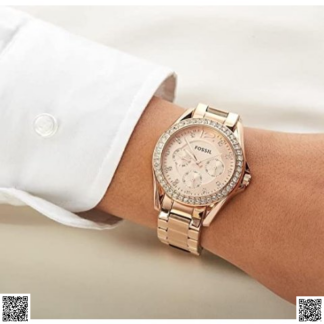 美國代購正品 Fossil 水晶腕錶