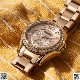 美國代購正品 Fossil 水晶腕錶