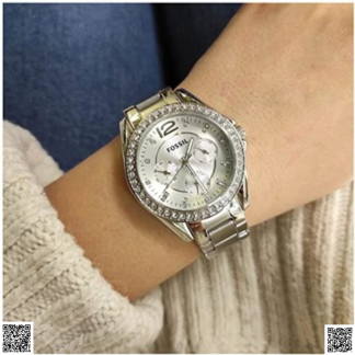 美國代購正品 Fossil 水晶腕錶