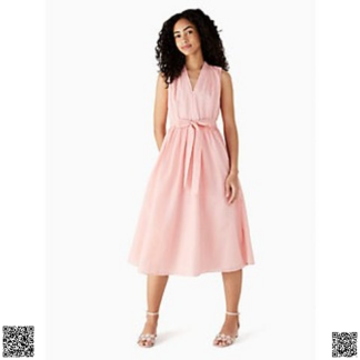 美國代購正品 Kate Spade 係帶格紋連衣裙