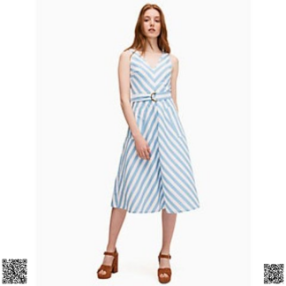 美國代購正品 Kate Spade 條紋連衣裙