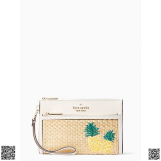 美國代購正品 Kate Spade 菠蘿刺綉手拿包