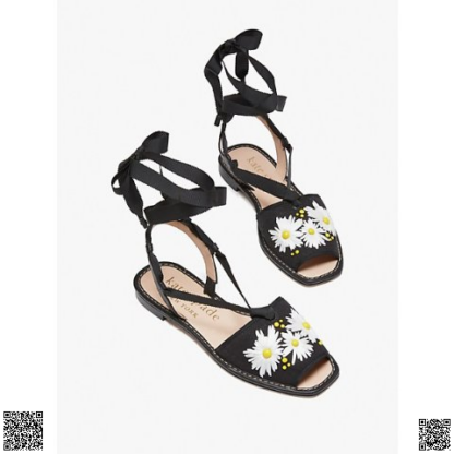 美國代購正品 Kate Spade 雛菊係帶涼鞋