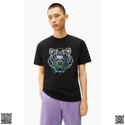 美國代購正品 Kenzo 男士漸變虎頭T恤