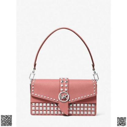 美國代購正品 Michael Kors 橡皮粉腋下包