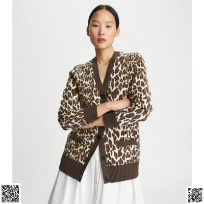 美國代購正品 Tory Burch 豹紋開衫