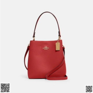 美國代購正品 Town 小號水桶包 紅金配色