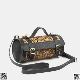 美國代購正品 豹紋筒包