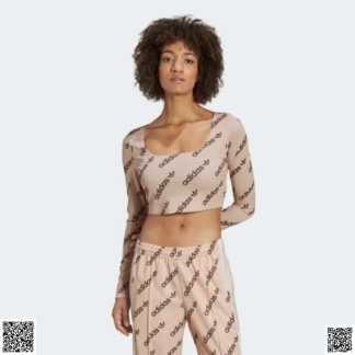 美國代購正品 Adidas Long Sleeve 露臍上衣