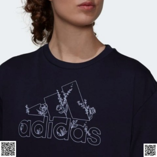 美國代購正品 Adidas Soft Floral Logo Graphic T恤