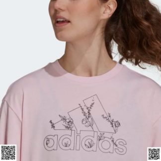美國代購正品 Adidas Soft Floral Logo Graphic T恤