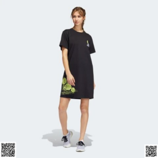 美國代購正品 Adidas SuperHer Floral Graphic T恤裙