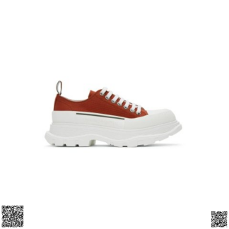 美國代購正品 Alexander McQueen Tread Slick 厚底帆布鞋
