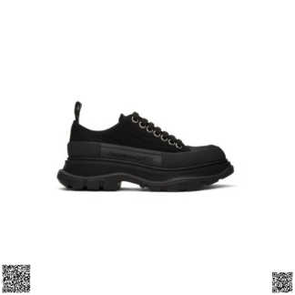 美國代購正品 Alexander McQueen Tread Slick 厚底帆布鞋