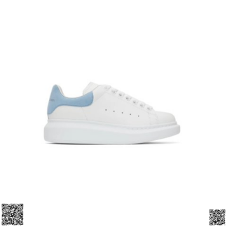 美國代購正品 Alexander McQueen 嬰兒藍尾小白鞋