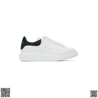 美國代購正品 Alexander McQueen 深藍尾厚底小白鞋