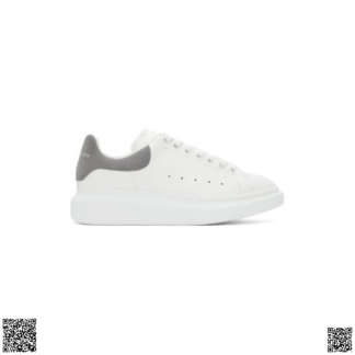 美國代購正品 Alexander McQueen 灰尾厚底小白鞋