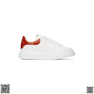 美國代購正品 Alexander McQueen 男士紅尾小白鞋