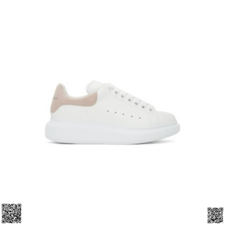 美國代購正品 Alexander McQueen 粉尾小白鞋
