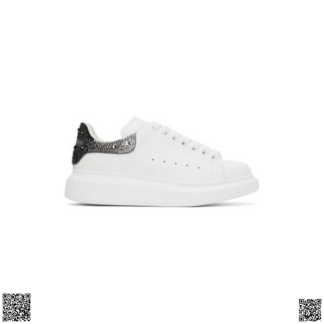 美國代購正品 Alexander McQueen 鑽尾小白鞋