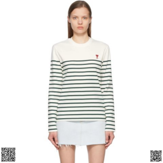 美國代購正品 Ami Alexandre Mattiussi 愛心條紋T恤