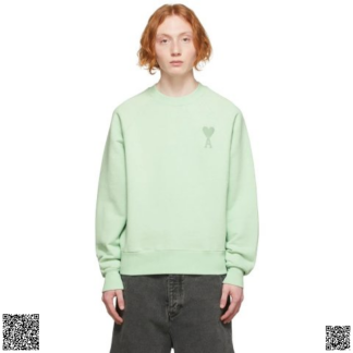 美國代購正品 Ami Alexandre Mattiussi 新款薄荷綠愛心衛衣