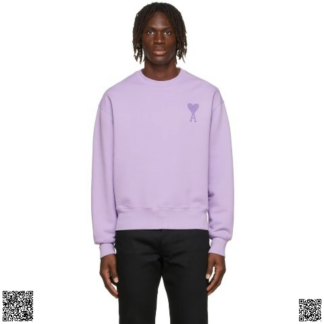 美國代購正品 Ami Alexandre Mattiussi 香芋紫愛心衛衣