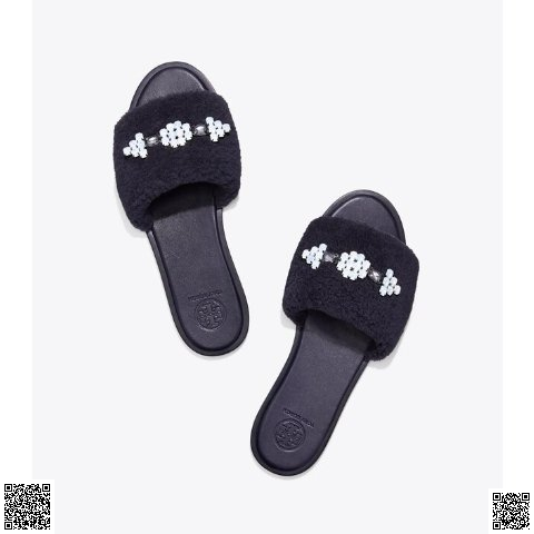 美國代購正品 Aspen 鑽飾毛毛拖鞋