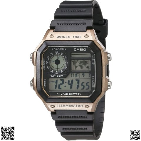 美國代購正品 Casio 10年電池動力數碼男錶