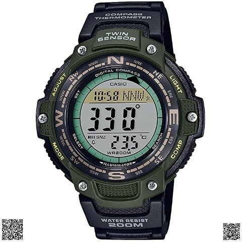 美國代購正品 Casio 指南針數碼男錶