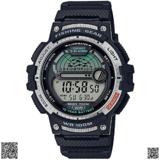 美國代購正品 Casio 釣魚模式數碼男錶 黑色款